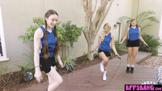 Teens get basketball tips on a big dick