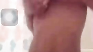 Gorgeous Ebony Teenie with Ginormous Fun Bags Gives Live Solo Bouncy Bathtub Flash on SnapChat