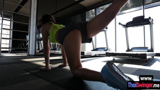 Perfect shaped Asian teen sucked cock