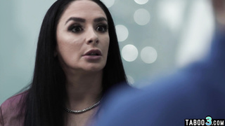 MILF squealing on cock in front of wife