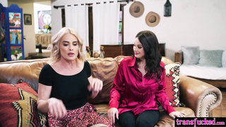 Shemale dance instructor fucked MILF