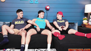 Sexy hot threesome with horny hung gays