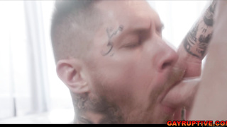 Zak Bishop having a sexual encounter with Trevor Brooks