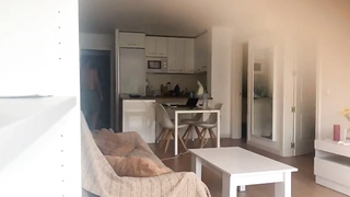 Muscle Cock Neighboor chick came to watch Disney