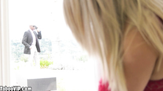 Hot blondie gets closer to BBC stepdad