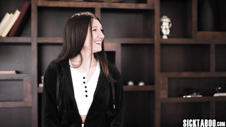 Lucky big tits MILF finger fucked teens