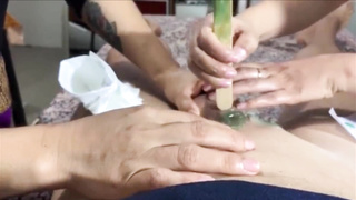 four Mitt Rubdown with Glad Concluding Smash - AsianMassageMaster dot com - AsianMassageSex dot com EXCLUSIVE