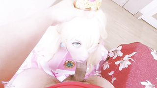 Goddess Peach can't manage her climaxes due a dual internal ejaculation by Mario Bros - SweetDarling