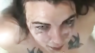 Extraordinary Throatfucking Jizz-Shotgun with Slobber