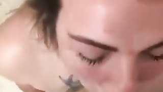 Extraordinary Throatfucking Jizz-Shotgun with Slobber