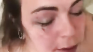 Extraordinary Throatfucking Jizz-Shotgun with Slobber