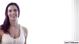 Busty maids lick pussy on their boss bed