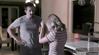 Busty realtor tricks couple into 3some