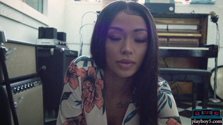 Big booty ebony Playboy model shows off