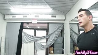 Horny teens dancing on guys big dick