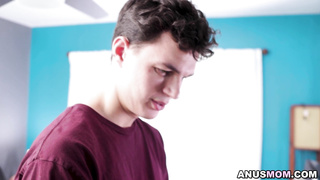 Dude finds his stepmom's toys for anal sex!