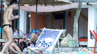 Energetic young nudist girls have fun outdoors 2