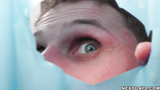 Devin and Aiden sucked cock from a glory hole