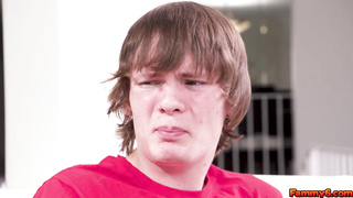 Stepson and stepmom have reverse cowgirl sex