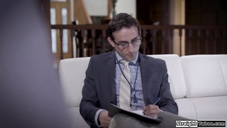 Asian teen fucked rough by census taker