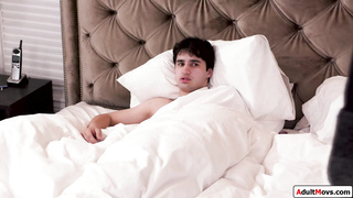 Busty stepmom lets teen stepson anal her