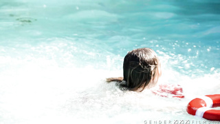 Ultra sexy TS life guard Emma Rose hot anal