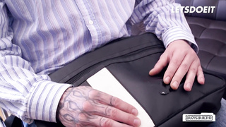 Big-Chested German COUGAR Leni Tears Up 2 Meatpipes At Her Office - LETSDOEIT