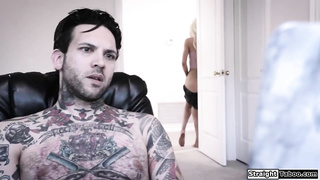 Horny stepsis watches stepbro jerk off