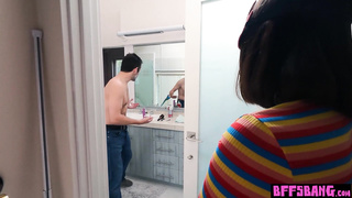 Three bisexual teen troublemakers fucked