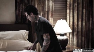 Stalker tricks blonde babe into fucking