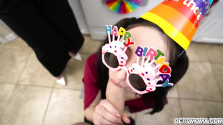 Melody and Tifa sucked Conor's cock to cheer him up