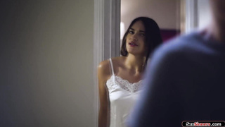 Babe is fucked by gfs stepbro in hallway