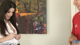 Busty MILF seducing stepdaughters hubby