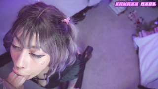 Kawaii Latina Deep Throats, Bangs & Milks my Nut Sack - Kawaii_Girl