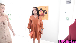 Teen celebrating thanksgiving on a BBC