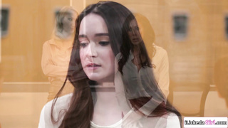 Lesbian teens facesitting busty stepmom