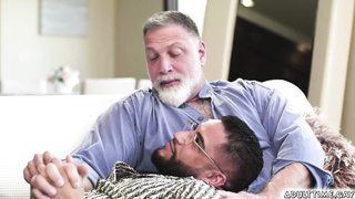 Steamy threesome sex with gay couples Brock and Rick