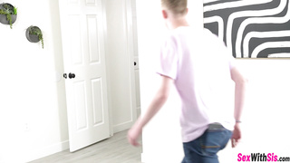 Teen sucking dick during hide and seek