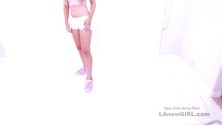 Cutest tiny girl with braces gets fucked in studio