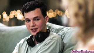 Stepson caught jerking by his stepmom