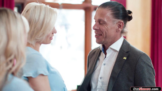 Wife surprises husband with a threesome