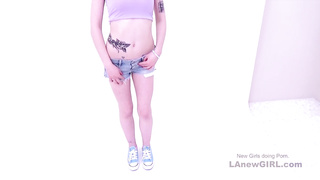 Super cute teen loves to play with dick at her audition