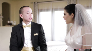 Busty bride anal cheats on wedding day