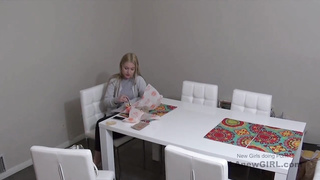 Huge sex appetite of a gorgeous blonde model