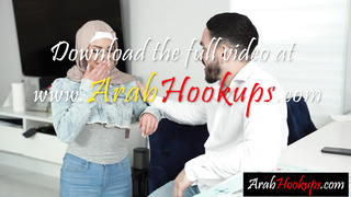 Arab teen cleaner sucking big hard cock