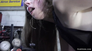 Alice Maze loves spanking and dildo fuck