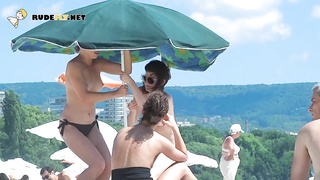 Gorgeous nudist teens with perky natural tits 2