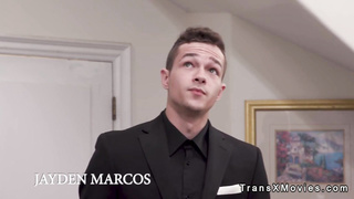 Guy anal fucks trans girlfriend in pantyhose