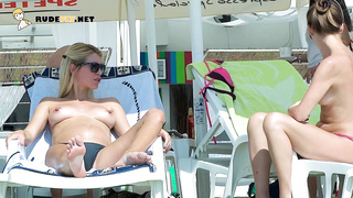 One gorgeous nude beach hot  girl