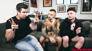 Hairy tattooed Drew Valentino fucks so good